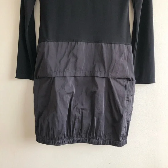 Joseph Ribkoff Vintage Fitted Long Sleeve Zipper V Neck Bodycon Mini Dress Black - Picture 8 of 9